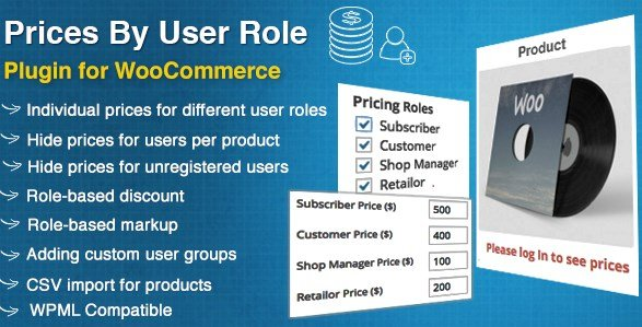 WOOCOMMERCE PRICES BY USER ROLE